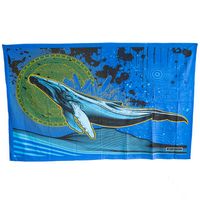 Authentiek Wandkleed Katoen Vliegende Walvis (215 x 135 cm) - thumbnail