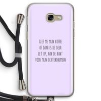 Ochtendhumeur: Samsung Galaxy A5 (2017) Transparant Hoesje met koord