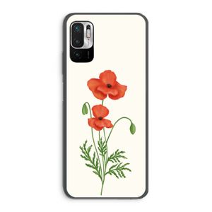 Red poppy: Xiaomi Redmi Note 10 5G Transparant Hoesje