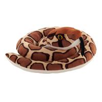 Pluche Python knuffel slang - bruin - 91 cm - reptielen knuffeldieren