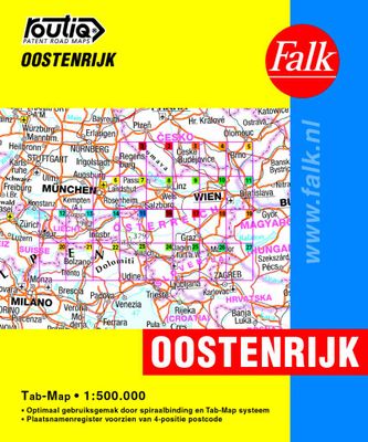 Wegenatlas Oostenrijk Tab Map | Falk Wegenatlas Oostenrijk Tab Map | Falk