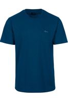 TRIGEMA Slim Fit T-Shirt ronde hals saffier, Effen - thumbnail