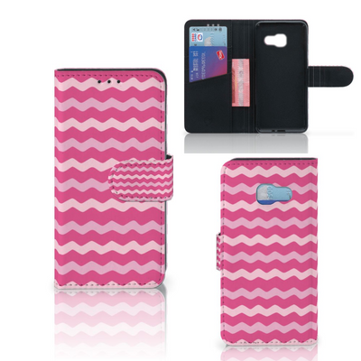 Samsung Galaxy A3 2017 Telefoon Hoesje Waves Pink Samsung Galaxy A3 2017 Telefoon Hoesje Waves Pink