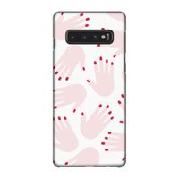 Hands pink: Samsung Galaxy S10 4G Volledig Geprint Hoesje