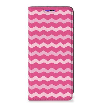 Samsung Galaxy A22 4G | M22 | Hoesje met Magneet | Waves Pink