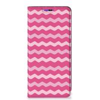 Samsung Galaxy A22 4G | M22 | Hoesje met Magneet | Waves Pink