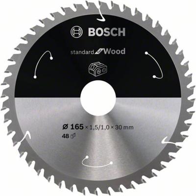 Bosch Accessories Bosch Power Tools 2608837689 Hardmetaal-cirkelzaagblad 165 x 30 mm Aantal tanden: 48 1 stuk(s)