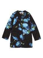 Dolce & Gabbana Kids veste matelassée à fleurs - Noir