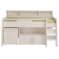 Halfhoogslaper Kaj - wit - 90x200 cm