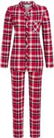 Katoenen doorknoop pyjama geruit - thumbnail