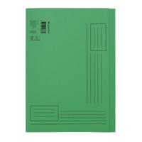 Vouwmap Quantore A4 ongelijke zijde 250gr groen | 50 stuks