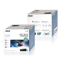 ASUS BW-16D1HT Retail Silent optisch schijfstation Intern Blu-Ray RW Zwart - thumbnail