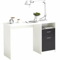 Bureau FMD JACKSON Wit Zwart 123 x 76,5 x 50 cm Hout