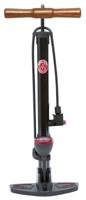 Fietspomp Around Retro Pressure met universele pompkop en nanometer - 165 PSI/ 11 Bar - zwart
