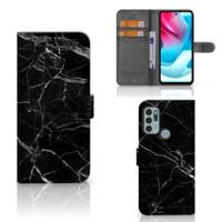 Motorola Moto G60s | Bookcase | Marmer Zwart - Origineel Cadeau Vader Motorola Moto G60s | Bookcase | Marmer Zwart - Origineel Cadeau Vader