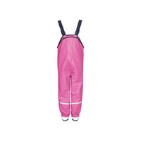 Playshoes regenbroek bretels fleece gevoerd uni fuchsia Maat - thumbnail