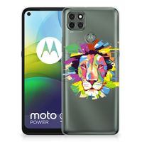 Motorola Moto G9 Power Telefoonhoesje met Naam Lion Color - thumbnail