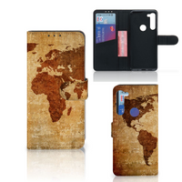 Motorola G8 Power Flip Cover Wereldkaart