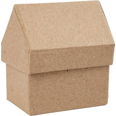Creativ Company Huizen, h: 10,5 cm, afm 6x8,5 cm, 4 stuk/ 1 doos