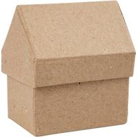 Creativ Company Huizen, h: 10,5 cm, afm 6x8,5 cm, 4 stuk/ 1 doos