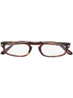 Persol lunettes de vue PO2886V à monture rectangulaire - Marron