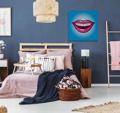 Pop Art Mond canvas
