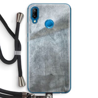 Grey Stone: Huawei P20 Lite Transparant Hoesje met koord