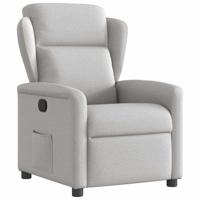 Fauteuil verstelbaar stof wolk grijs