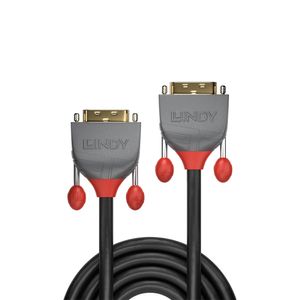 Lindy 36221 1m DVI-D DVI-D Zwart DVI kabel