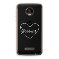 Forever heart pastel: Motorola Moto Z Force Transparant Hoesje - thumbnail