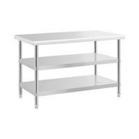RVS werktafel - ECO - 120 x 70 cm - 200 kg - tussenplank - Royal Catering RVS werktafel - ECO - 120 x 70 cm - 200 kg - tussenplank - Royal Catering