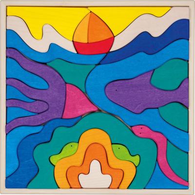 Goki Puzzel Zee Bouwblokken