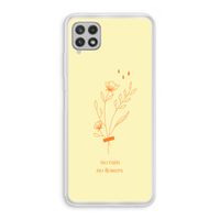 No rain no flowers: Samsung Galaxy A22 4G Transparant Hoesje