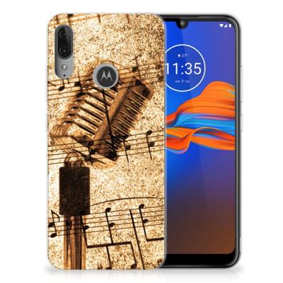Motorola Moto E6 Plus | Siliconen hoesje | met foto Bladmuziek