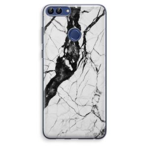 Witte marmer 2: Huawei P Smart (2018) Transparant Hoesje