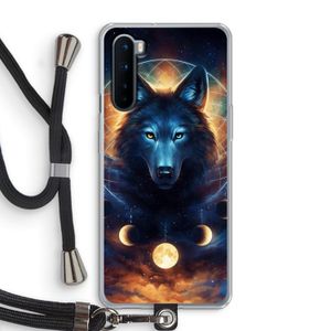 Wolf Dreamcatcher: OnePlus Nord Transparant Hoesje met koord
