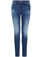 Armani Exchange jean skinny à patch logo - Bleu