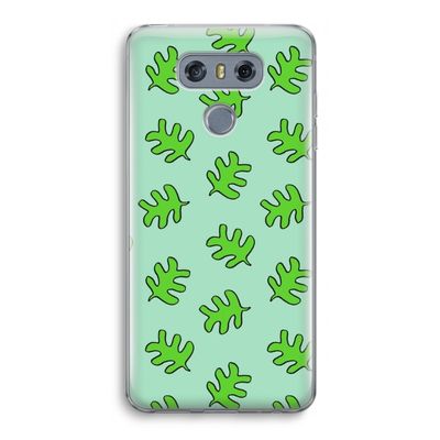 Groene blaadjes: LG G6 Transparant Hoesje