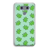 Groene blaadjes: LG G6 Transparant Hoesje