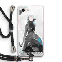 I will not feel a thing: Pixel 3 XL Transparant Hoesje met koord