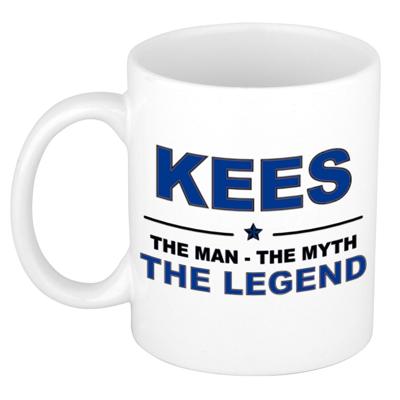 Kees cadeau mok - man myth legend - naam koffiemok - 300 ml - collega - vaderdag