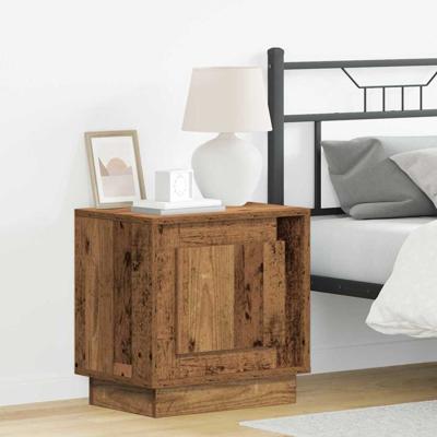 Nachtkastje met Oud hout 44 x 34,5 x 45 cm Bewerkt hout