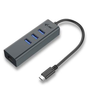 I-tec C31METALG3HUB USB 3.1 (3.1 Gen 2) Type-C 5000Mbit/s Grijs hub & concentrator