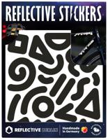 REFLECTIVE BERLIN reflex-sticker "shapes" ref.sticker ref.berlin doodle black
