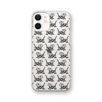 Zwarte poes: iPhone 12 Transparant Hoesje