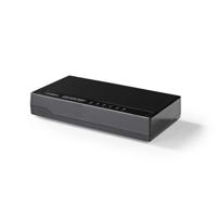 Nedis nswh5p100bk netwerkswitch 5 poorten 1 gbps led-indicatielampjes Nedis nswh5p100bk netwerkswitch 5 poorten 1 gbps led-indicatielampjes