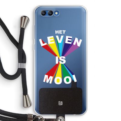Het Leven Is Mooi: Honor 10 Transparant Hoesje met koord