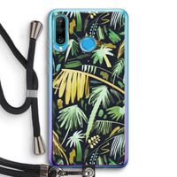 Tropical Palms Dark: Huawei P30 Lite Transparant Hoesje met koord
