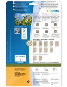 HERMA 10751 etiket Rechthoek Permanent Bruin 16000 stuk(s)