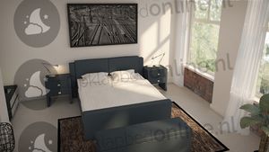 Opberg boxspring 180 x 210 cm- stofkleur 5087